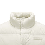 Skechers unisex Sport-Utility Woven Down Vest in Vanilla Ice for lifestyle wear