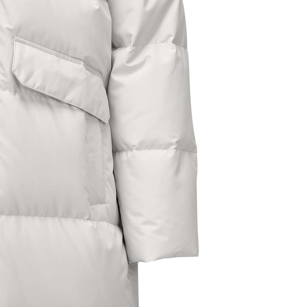 Skechers unisex Sport-Utility Woven Down Coat in Gray Violet for lifestyle wear