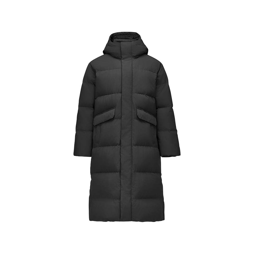 Skechers unisex Sport-Utility Woven Down Coat in Black Beauty for lifestyle wear