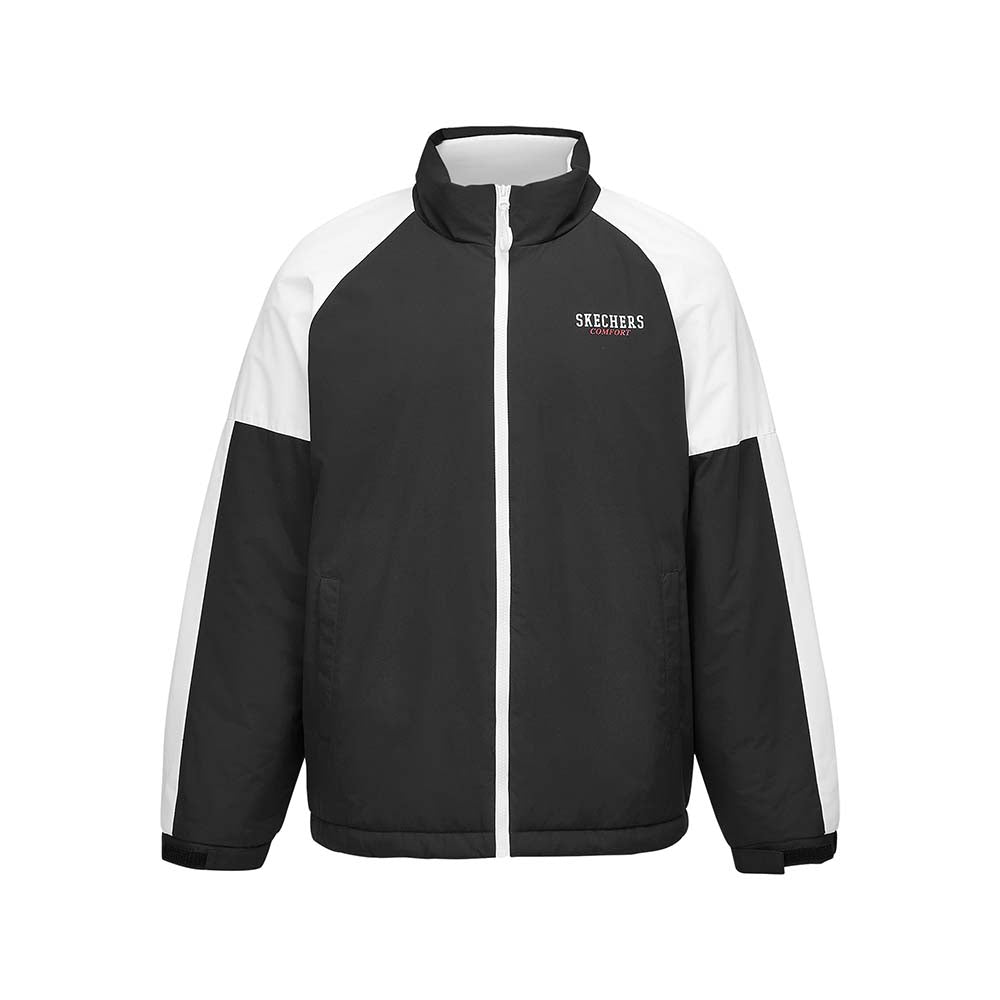 Skechers unisex Sport-Utility Woven Quilted Jacket in Black Beauty for lifestyle wear