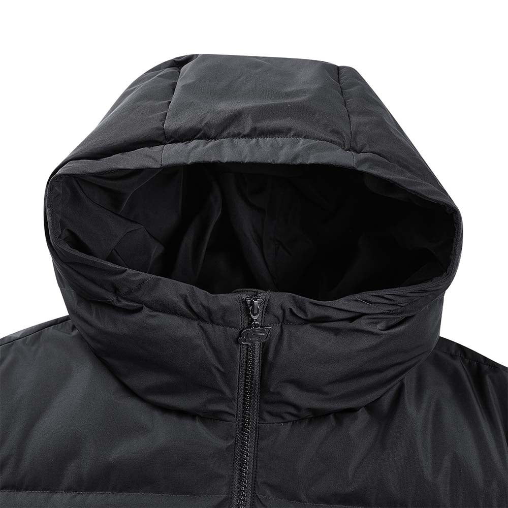 Skechers unisex Sport-Utility Woven Down Jacket in Black Beauty for lifestyle wear