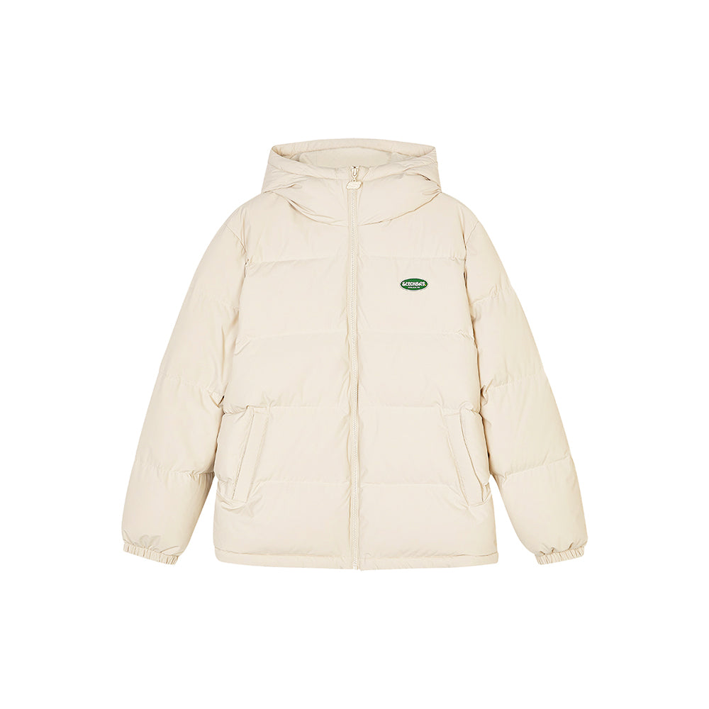 Skechers unisex Sport-Utility Woven Down Jacket in Peyote for lifestyle wear