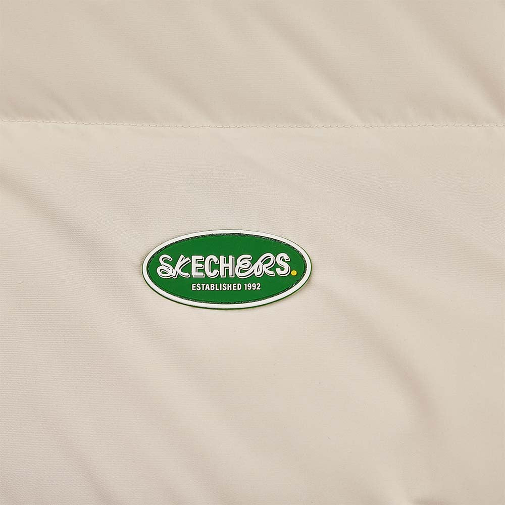 Skechers unisex Sport-Utility Woven Down Jacket in Peyote for lifestyle wear