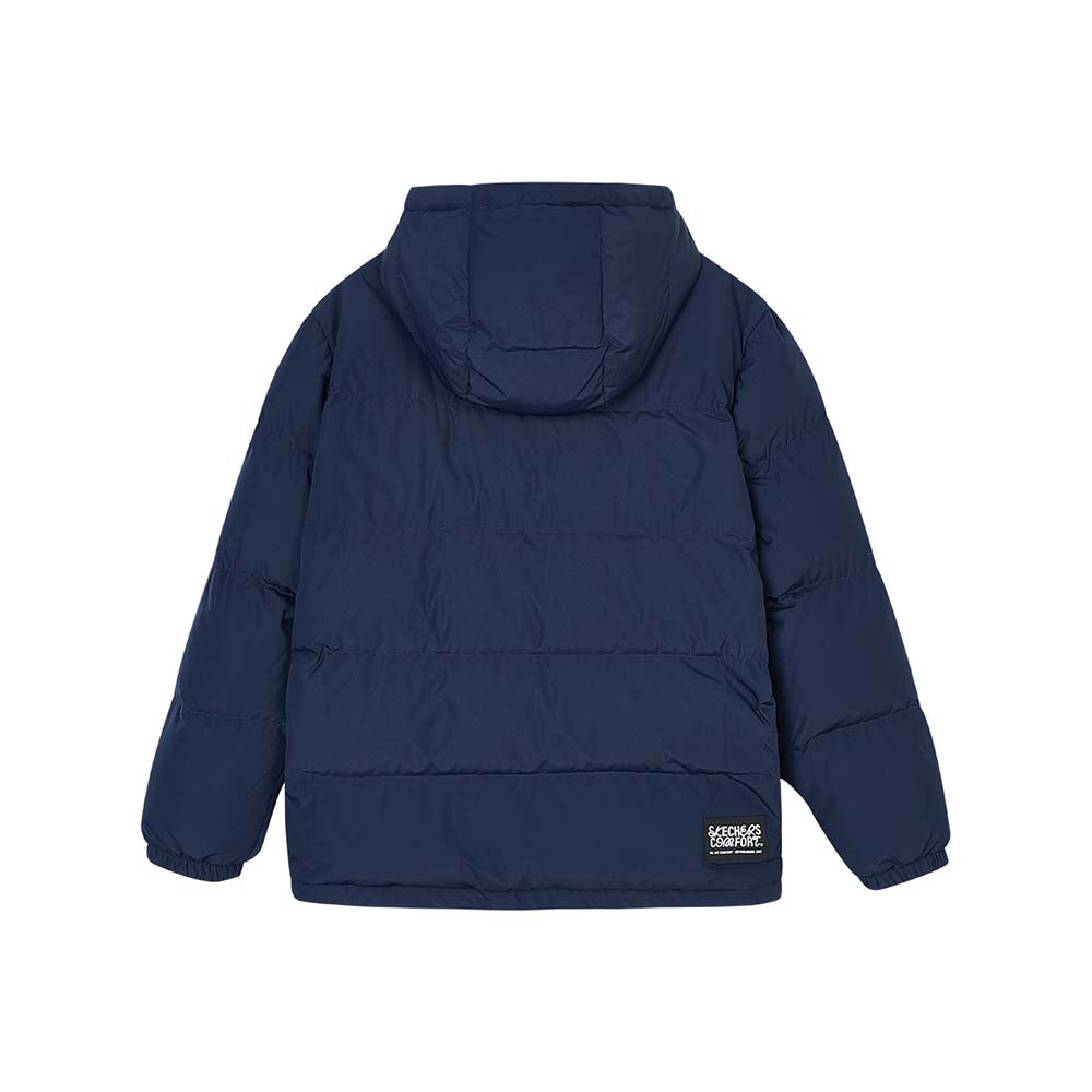 Skechers unisex Sport-Utility Woven Down Jacket in Peacoat for lifestyle wear