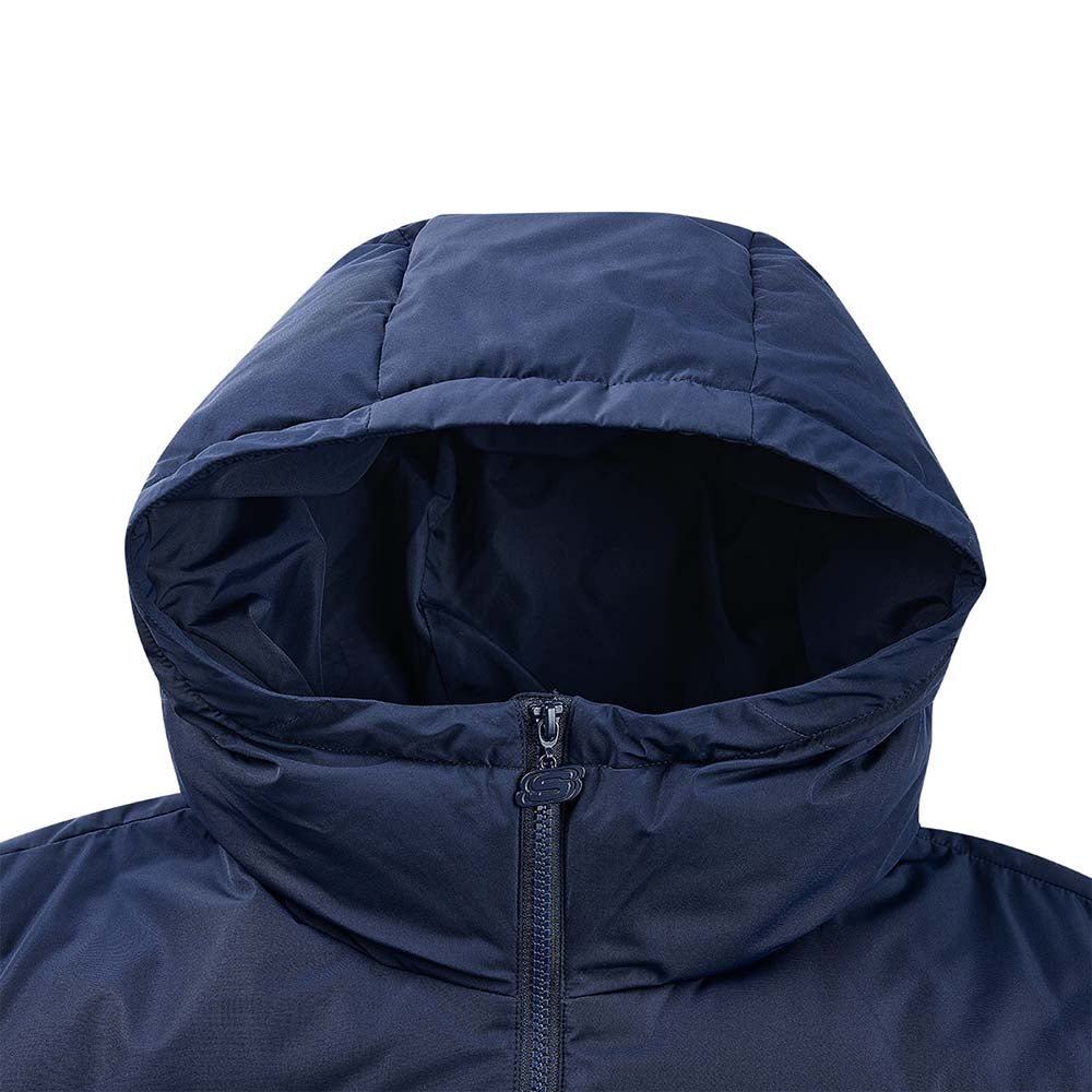 Skechers unisex Sport-Utility Woven Down Jacket in Peacoat for lifestyle wear