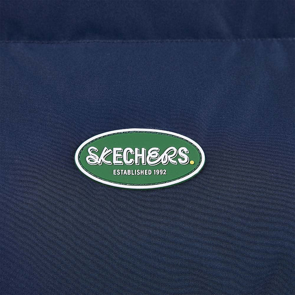 Skechers unisex Sport-Utility Woven Down Jacket in Peacoat for lifestyle wear