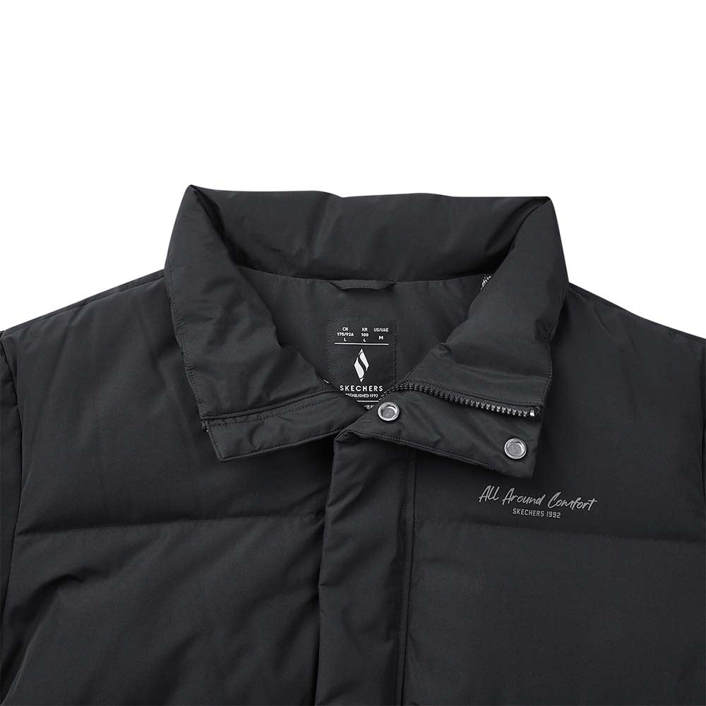 Skechers unisex Sport-Utility Woven Down Jacket in Black Beauty for lifestyle wear
