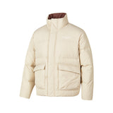 Skechers unisex Sport-Utility Woven Down Jacket in Peyote for lifestyle wear