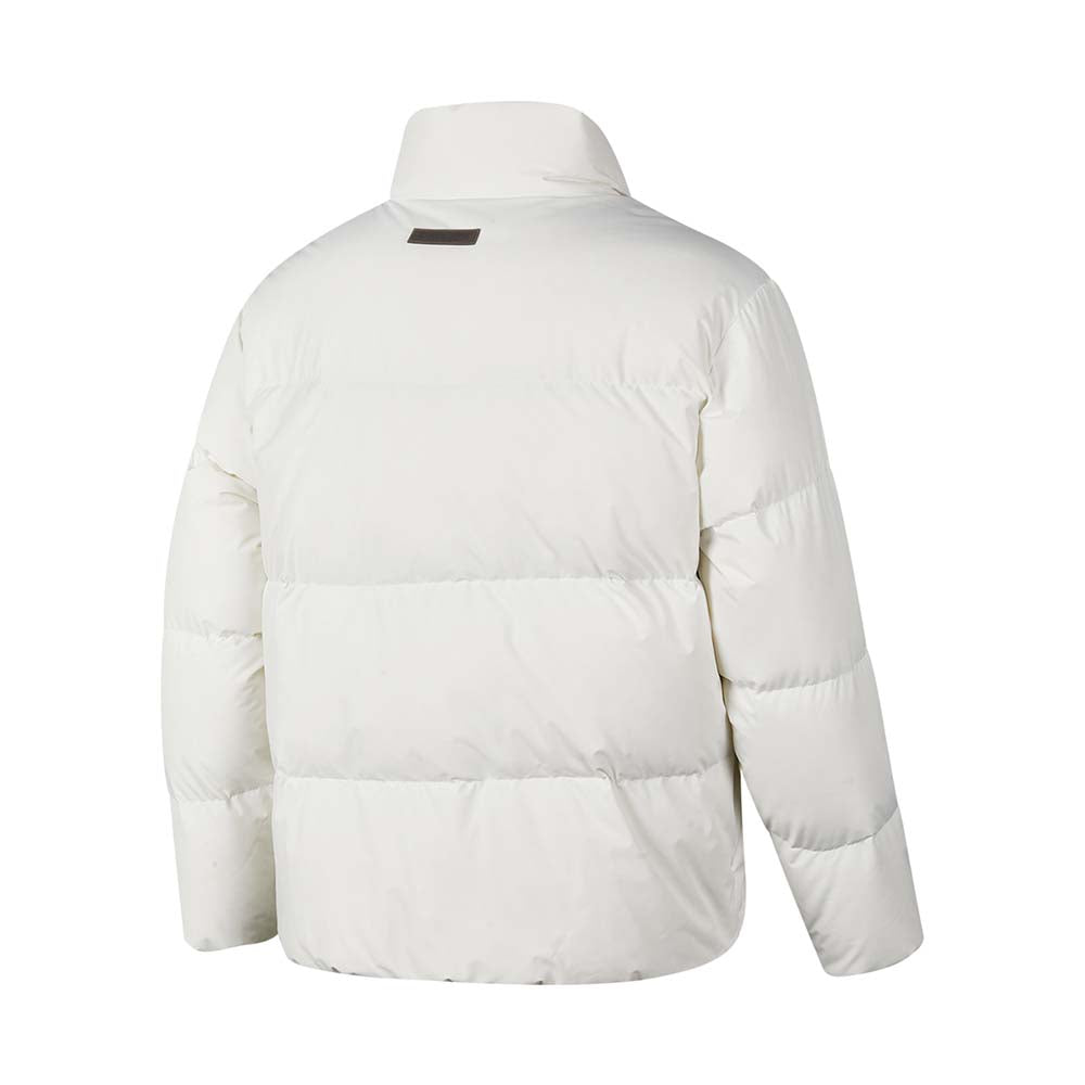 Skechers unisex Sport-Utility Woven Down Jacket in Marshmallow for lifestyle wear
