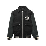 Skechers X Romantic Crown Knit Down Jacket, unisex lifestyle apparel in Onyx Black