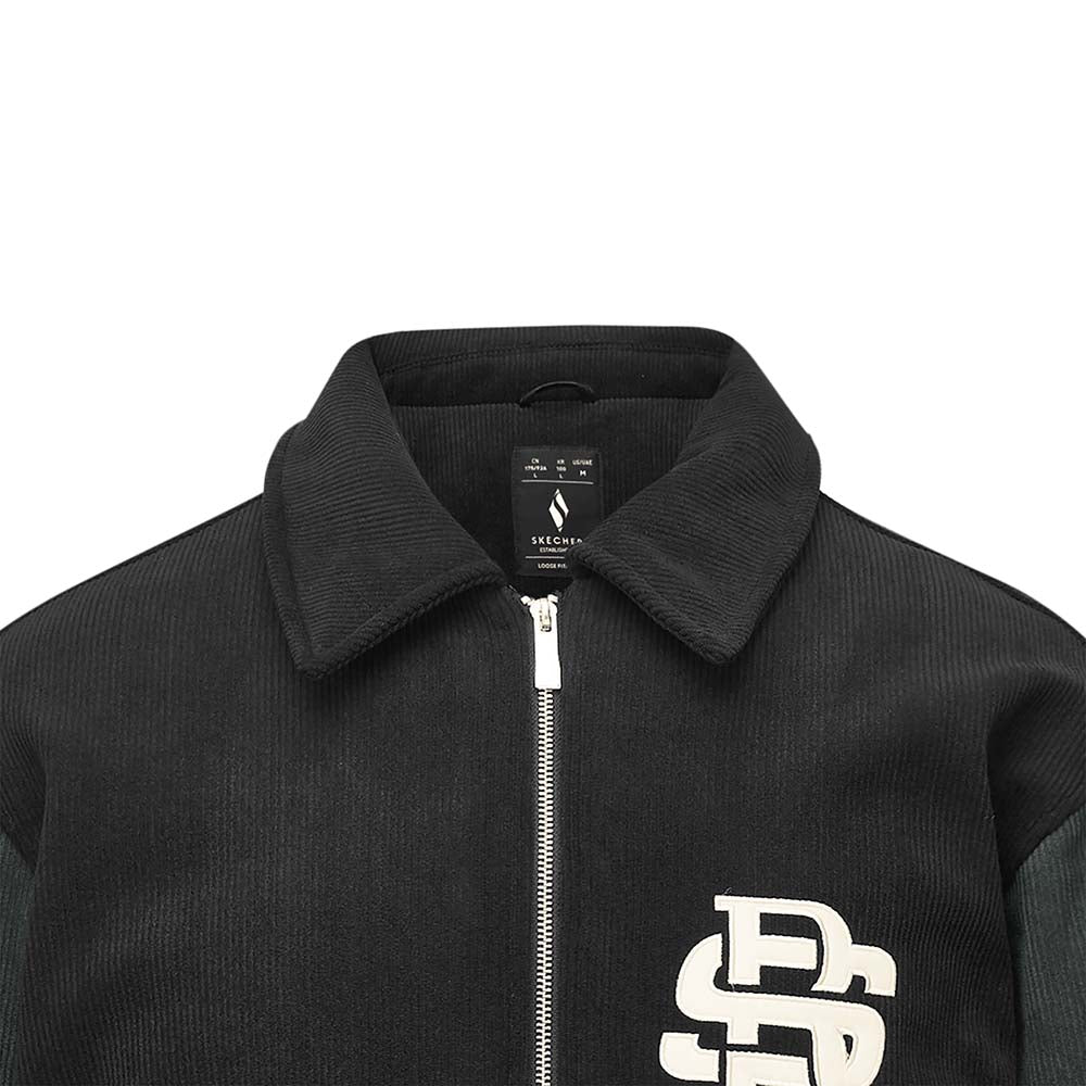 Skechers X Romantic Crown Knit Down Jacket, unisex lifestyle apparel in Onyx Black