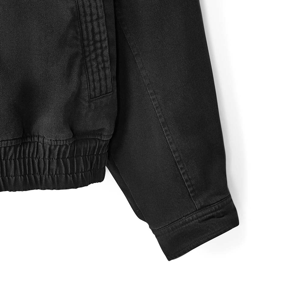 Skechers X Romantic Crown Woven Quilted Jacket, unisex lifestyle apparel in Ebony