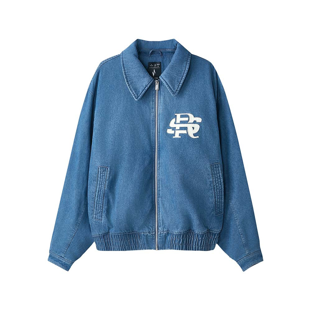 Skechers X Romantic Crown Woven Quilted Jacket, unisex lifestyle apparel in Belize Blue