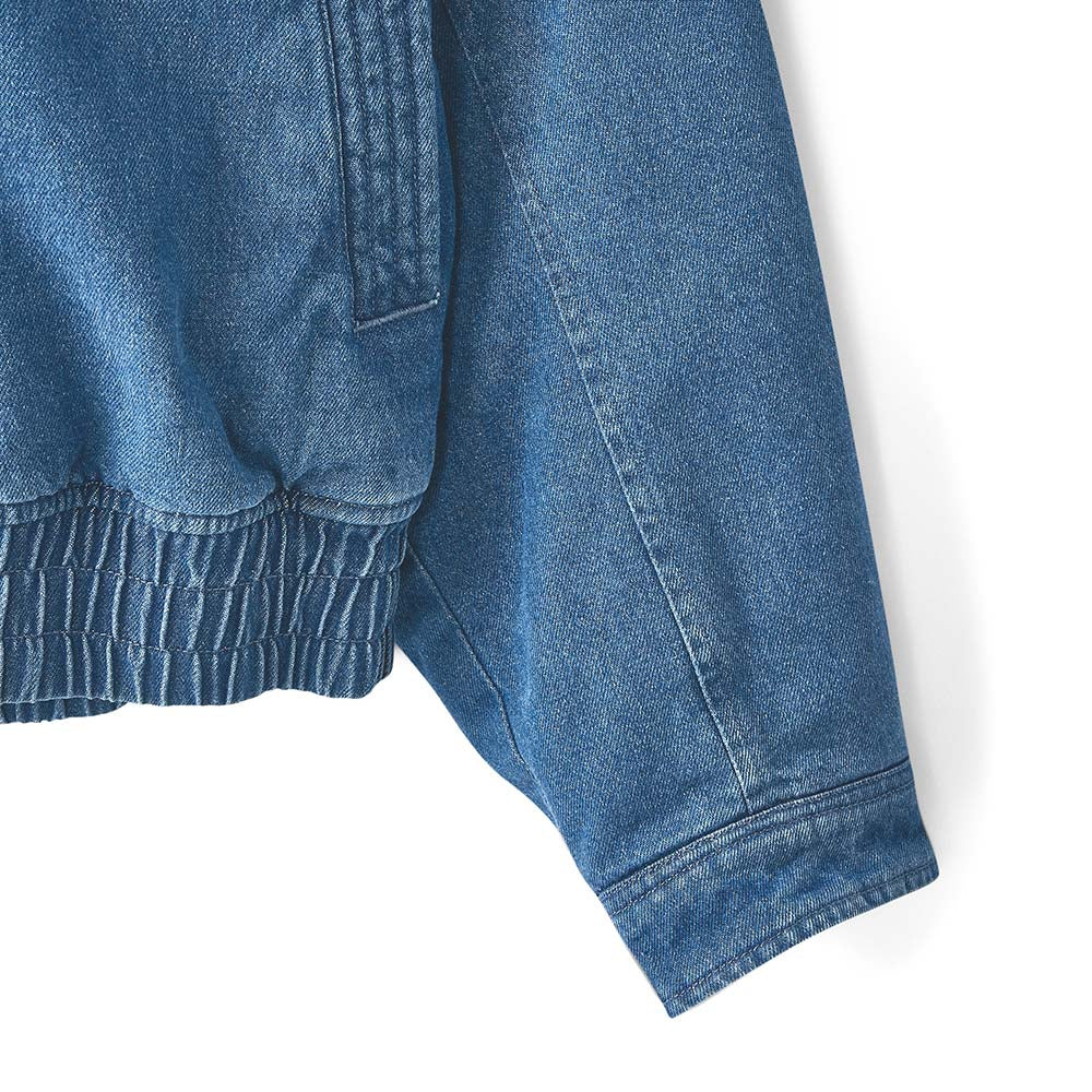 Skechers X Romantic Crown Woven Quilted Jacket, unisex lifestyle apparel in Belize Blue