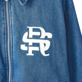 Skechers X Romantic Crown Woven Quilted Jacket, unisex lifestyle apparel in Belize Blue