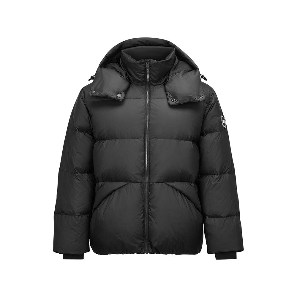 Skechers unisex Sport-Utility Woven Down Jacket in Black Beauty for lifestyle wear