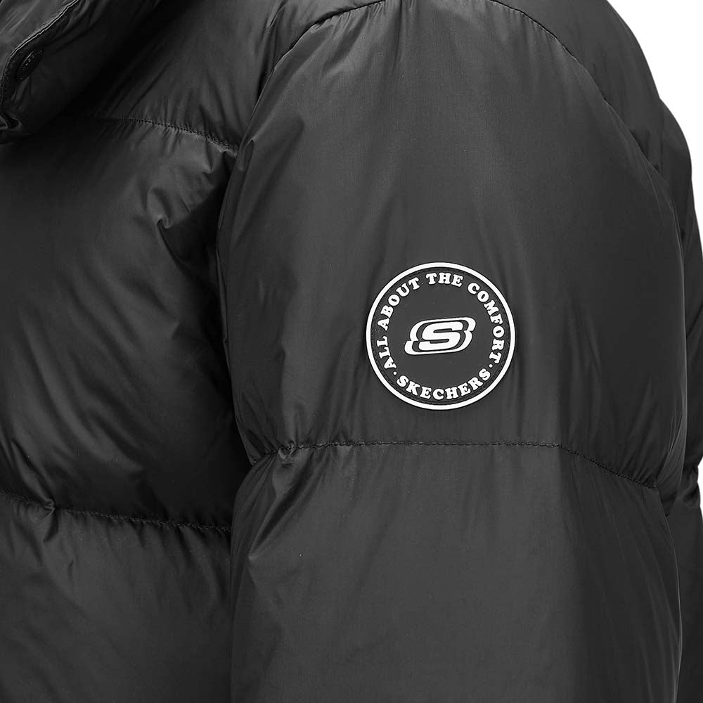 Skechers unisex Sport-Utility Woven Down Jacket in Black Beauty for lifestyle wear