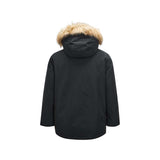 Skechers unisex Sport-Utility Woven Down Parka in Black Beauty for lifestyle wear