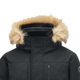Skechers unisex Sport-Utility Woven Down Parka in Black Beauty for lifestyle wear