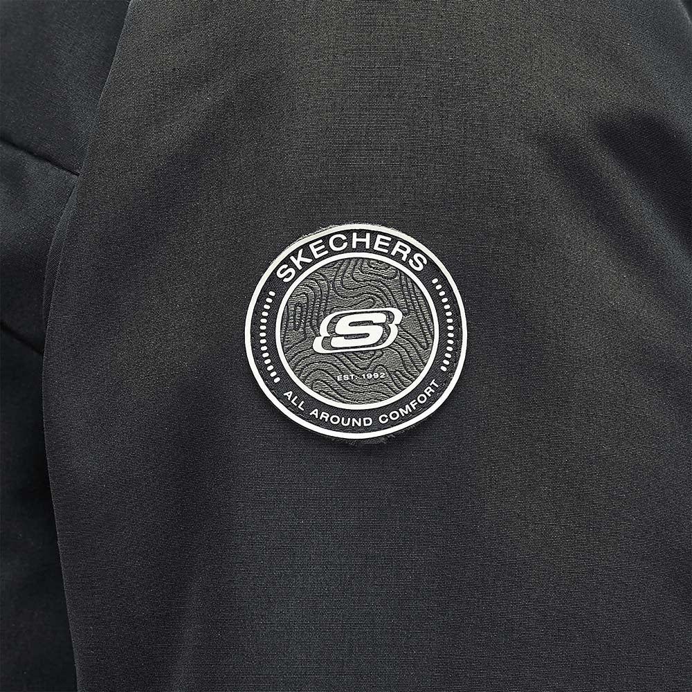 Skechers unisex Sport-Utility Woven Down Parka in Black Beauty for lifestyle wear