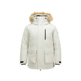 Skechers unisex Sport-Utility Woven Down Parka in Silver Birch for lifestyle wear
