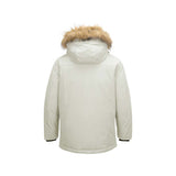 Skechers unisex Sport-Utility Woven Down Parka in Silver Birch for lifestyle wear