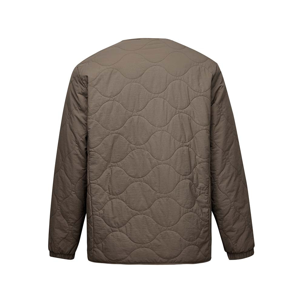 Skechers X SmileyWorld Woven Quilted Jacket, unisex lifestyle apparel in Morel