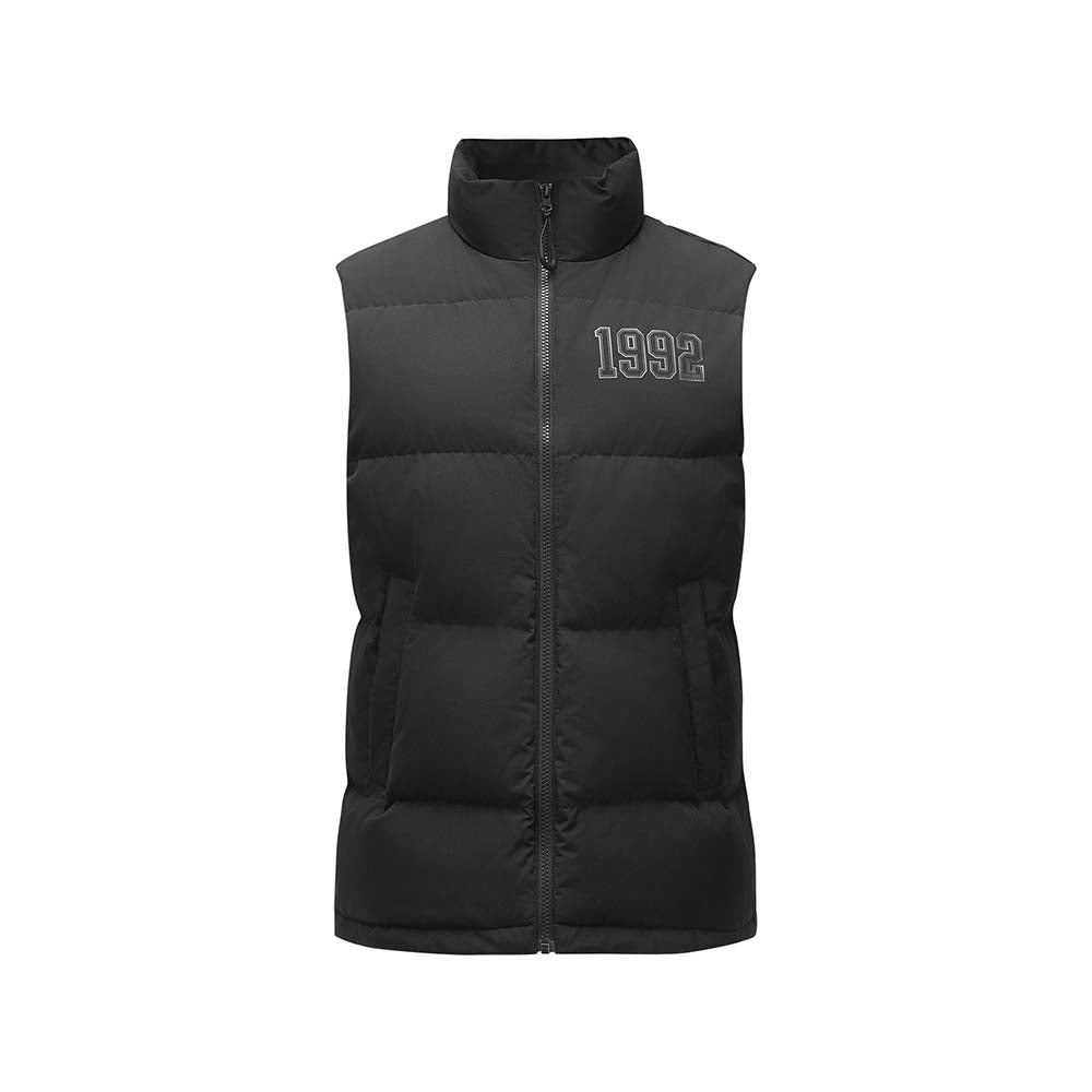 Skechers unisex Sport-Utility Woven Down Vest in Black Beauty for lifestyle wear