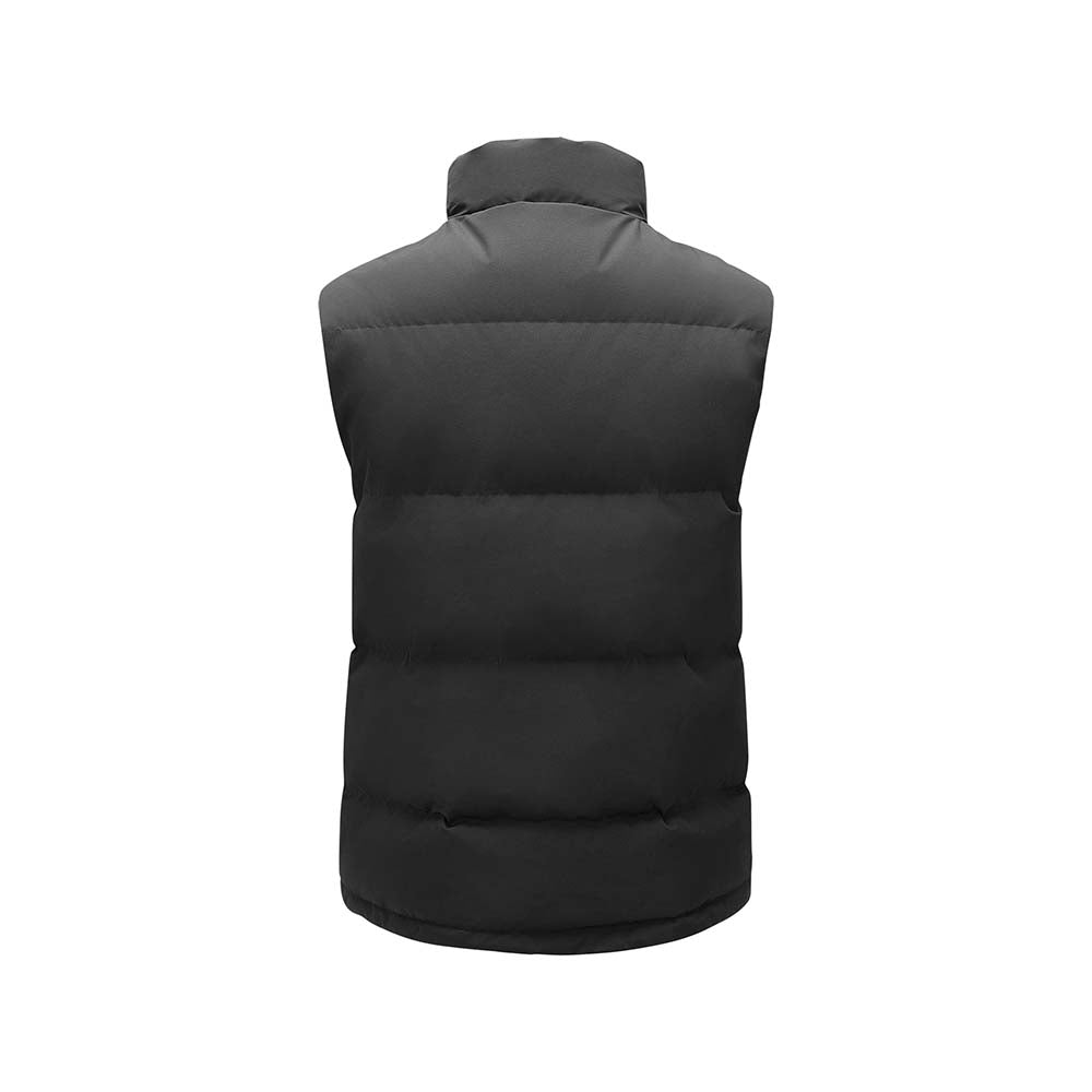 Skechers unisex Sport-Utility Woven Down Vest in Black Beauty for lifestyle wear
