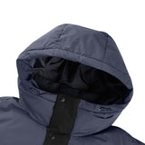 Skechers unisex Go Trail Woven Down Coat in Black Beauty for outdoor performance wear