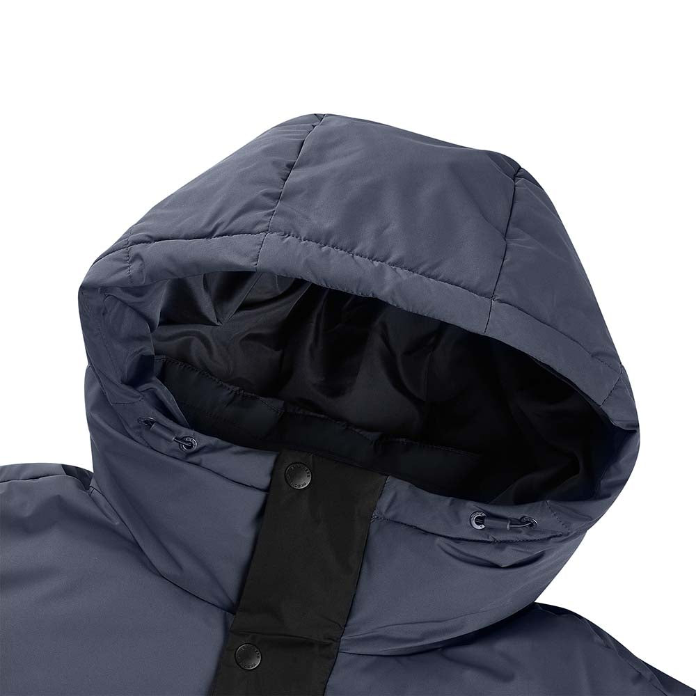 Skechers unisex Go Trail Woven Down Coat in Black Beauty for outdoor performance wear