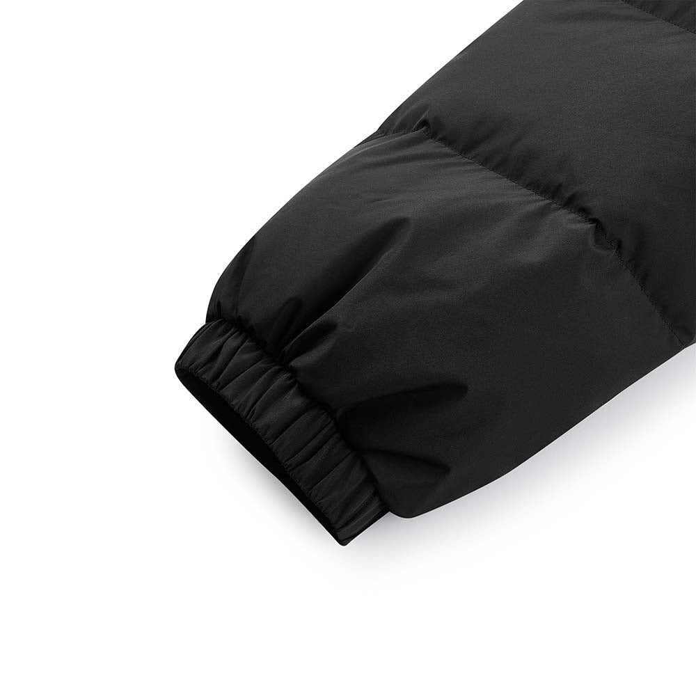 Skechers unisex Go Trail Woven Down Coat in Black Beauty for outdoor performance wear