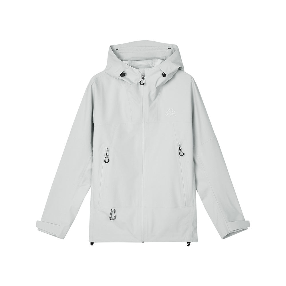 Skechers unisex Go Trail Waterproof Jacket in Lunar Rock for outdoor performance wear