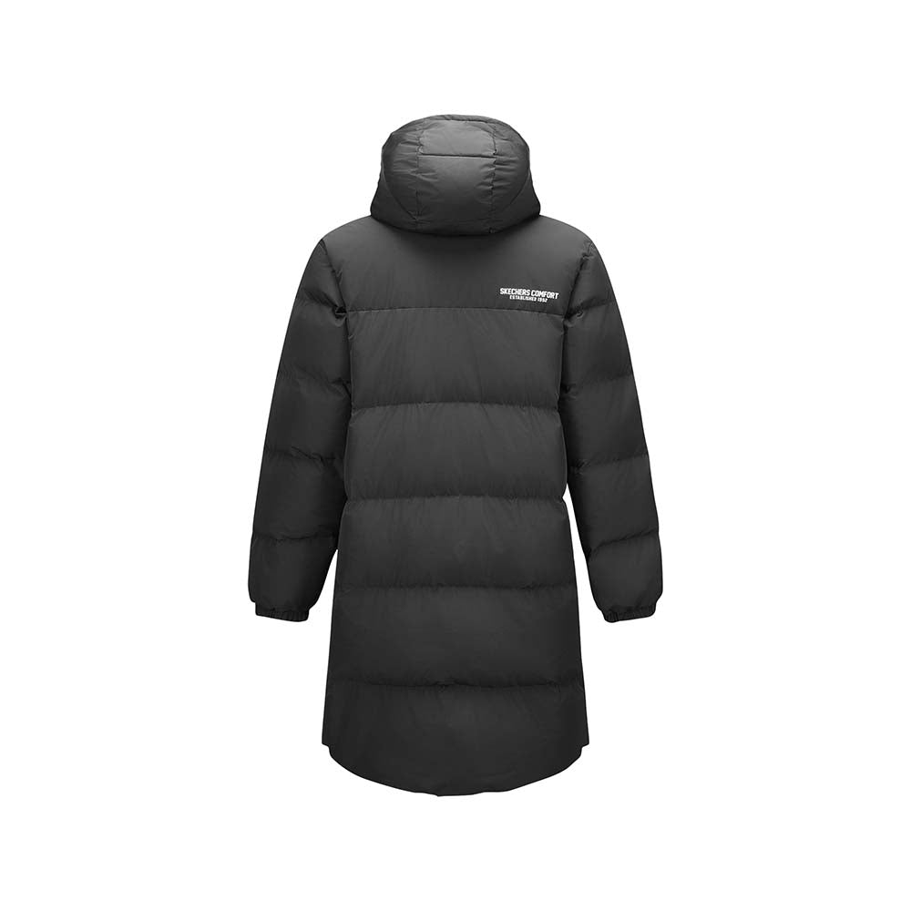 Skechers unisex Sport-Utility Woven Down Coat in Black Beauty for lifestyle wear