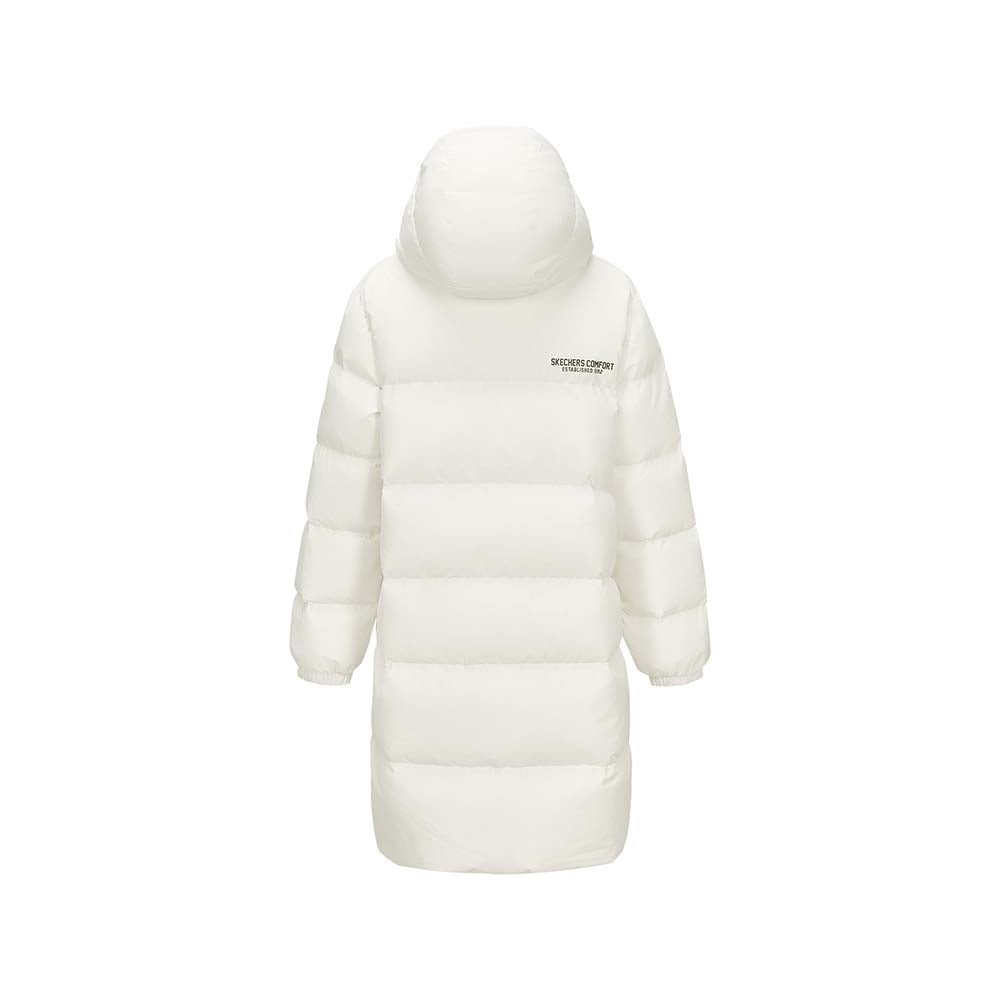 Skechers unisex Sport-Utility Woven Down Coat in Marshmallow for lifestyle wear