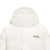 Skechers unisex Sport-Utility Woven Down Coat in Marshmallow for lifestyle wear
