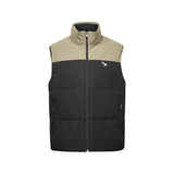 Skechers X SmileyWorld Woven Down Vest, unisex lifestyle apparel in Mushroom Brown / Black
