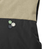 Skechers X SmileyWorld Woven Down Vest, unisex lifestyle apparel in Mushroom Brown / Black