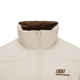 Skechers unisex Sport-Utility Woven Down Jacket in Peyote for lifestyle wear