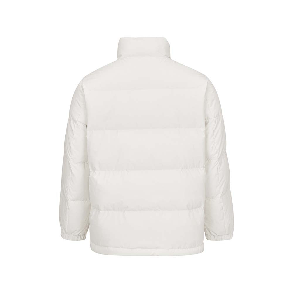 Skechers unisex Sport-Utility Woven Down Jacket in Marshmallow for lifestyle wear
