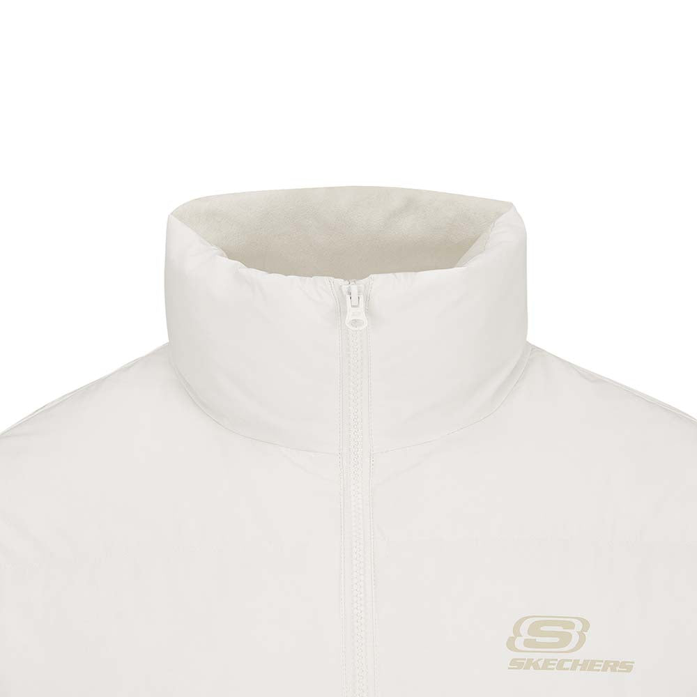 Skechers unisex Sport-Utility Woven Down Jacket in Marshmallow for lifestyle wear