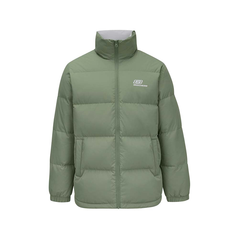Skechers unisex Sport-Utility Woven Down Jacket in Sea Spray for lifestyle wear