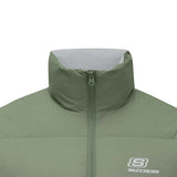 Skechers unisex Sport-Utility Woven Down Jacket in Sea Spray for lifestyle wear
