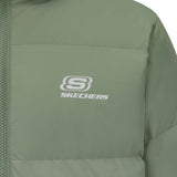 Skechers unisex Sport-Utility Woven Down Jacket in Sea Spray for lifestyle wear