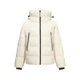 Skechers women's Go Trail Woven Down Jacket in Eggnog for outdoor performance wear