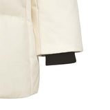 Skechers women's Go Trail Woven Down Parka in Eggnog for outdoor performance wear
