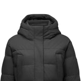 Skechers women's Go Trail Woven Down Coat in Black Beauty for outdoor performance wear