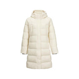 Skechers women's Go Trail Woven Down Coat in Eggnog for outdoor performance wear