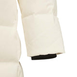 Skechers women's Go Trail Woven Down Coat in Eggnog for outdoor performance wear