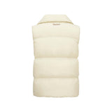 Skechers women's Sport-Utility Woven Down Vest in Bleaching Sand for lifestyle wear